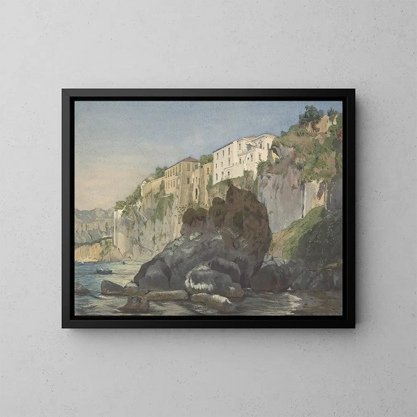 Häuser in Sorrent - Thomas Hartley Cromek — gerahmtes Bild an der Wand