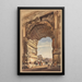 L'Arc de Titus blickt in Richtung des Kolosseums in Rom - Thomas Hartley Cromek — gerahmtes Bild an der Wand