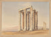 Der Tempel des Zeus Olympisch in Athen - Thomas Hartley Cromek — Ansicht des Kunstwerks