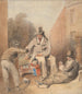 Mann und Kinder mit einer Drehorgel und einem Affen - Thomas Heaphy — Ansicht des Kunstwerks
