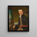 Edward Hicks, der das friedliche Königreich malt - Thomas Hicks — gerahmtes Bild an der Wand