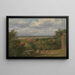Krankenhaus von Greenwich vom Observatorium mit weitem Blick auf London - Thomas Hofland — gerahmtes Bild an der Wand