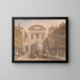 Temple Bar - Thomas Hosmer Shepherd — gerahmtes Bild an der Wand