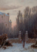 Der alte Hof im Winter - Thomas Lochlan Smith — Ansicht des Kunstwerks