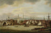Handelsschiffe am Kai unter der alten London Bridge mit der Kirche St Magnus le Martyr und dem Wren-Denkmal - Thomas Luny — Ansicht des Kunstwerks