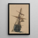 gestrandetes Fischereiboot - Thomas Miles Richardson — gerahmtes Bild an der Wand