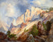 Eine vorübergehende Regenschauer im Yellowstone-Canyon - Thomas Moran — Ansicht des Kunstwerks