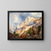 Eine vorübergehende Regenschauer im Yellowstone-Canyon - Thomas Moran — gerahmtes Bild an der Wand