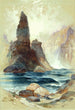 Über den Wasserfällen des Yellowstone-Turms - Thomas Moran — Ansicht des Kunstwerks