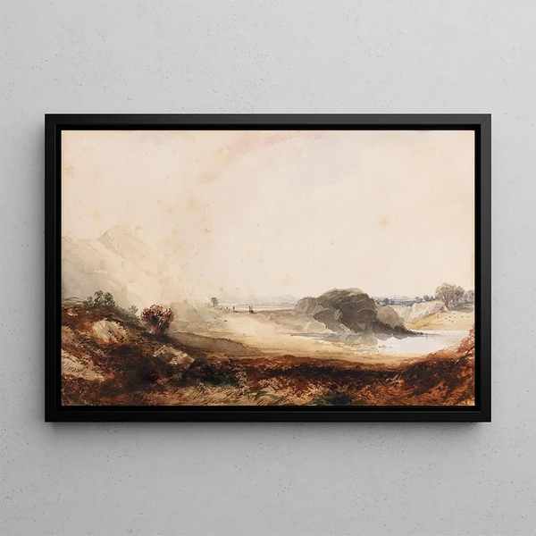 Alpenlandschaft - Thomas Moran — gerahmtes Bild an der Wand