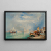Eingang des Großen Kanals in Venedig - Thomas Moran — gerahmtes Bild an der Wand