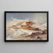 Quellen heißer Gewässer des Gardiners River Yellowstone - Thomas Moran — gerahmtes Bild an der Wand