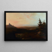 Bergszene - Thomas Moran — gerahmtes Bild an der Wand