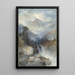 Berg der Heiligen Kreuze - Thomas Moran — gerahmtes Bild an der Wand