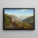 La Juniata, soir - Thomas Moran — gerahmtes Bild an der Wand
