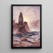 Les Tours de Tower Falls Yellowstone - Thomas Moran — gerahmtes Bild an der Wand