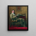 Portrait eines Gentlemans aus Philadelphia - Thomas Pollock Anshutz — gerahmtes Bild an der Wand