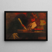 Frau liest in einem Interieur - Thomas Pollock Anshutz — gerahmtes Bild an der Wand