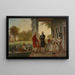 Washington und Lafayette in Mount Vernon 1784 Das Washington-Haus nach dem Krieg - Thomas Prichard Rossiter — gerahmtes Bild an der Wand