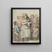 Les chanteurs de ballades - Thomas Rowlandson — gerahmtes Bild an der Wand