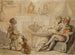 Die Teezermonie - Thomas Rowlandson — Ansicht des Kunstwerks