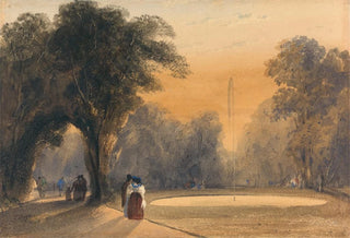 Thomas Shotter Boys - Fountain in the Gardens Paris Evening.webp