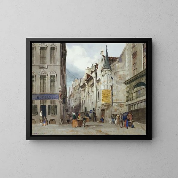 Der Straßenkreuzung an der Bailleul- und Jean Tison-Straße, heute 1. Arrondissement von Paris - Thomas Shotter Boys — gerahmtes Bild an der Wand