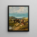 Rinder und Schafe an einem Wasserpunkt - Thomas Sidney Cooper — gerahmtes Bild an der Wand