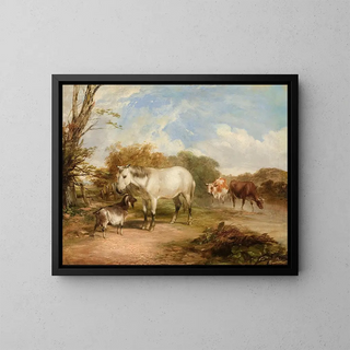 Thomas Sidney Cooper - Pastoral Scene with Horse.webp