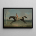 Borlase Cokayne im Jungen auf Sultana reitend - Thomas Smith aus Derby — gerahmtes Bild an der Wand