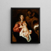 La Sainte Famille - Thomas Willeboirts Bosschaert — gerahmtes Bild an der Wand