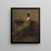Dame in Gold - Thomas Wilmer Dewing — gerahmtes Bild an der Wand
