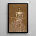 Dame in einem Rattansessel - Thomas Wilmer Dewing — gerahmtes Bild an der Wand