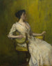 Dame in Weiß - Thomas Wilmer Dewing — Ansicht des Kunstwerks