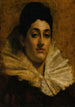 Portrait de Frances C Houston - Thomas Wilmer Dewing — Ansicht des Kunstwerks
