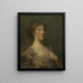 Portrait einer Dame - Thomas Wilmer Dewing — gerahmtes Bild an der Wand