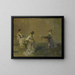 Der Klatsch - Thomas Wilmer Dewing — gerahmtes Bild an der Wand