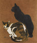 Zwei Katzen - Théophile Alexandre Steinlen — Ansicht des Kunstwerks