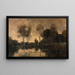 Abend - Théophile de Bock — gerahmtes Bild an der Wand