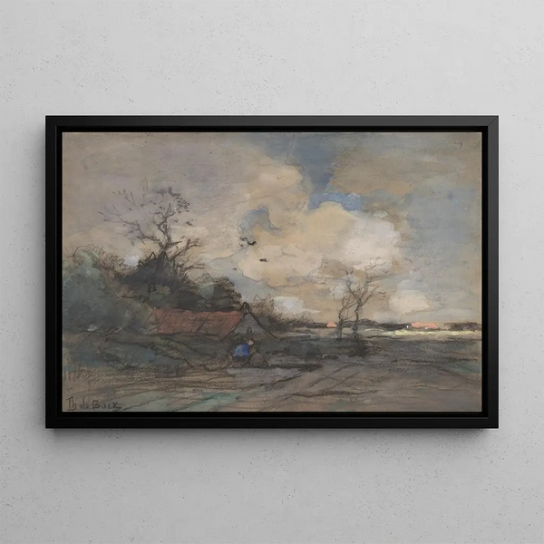 Thophile de Bock - Landscape with a Cottage.webp