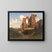 Ansicht der Thermen von Caracalla in Rom - Thorald Læsøe — gerahmtes Bild an der Wand