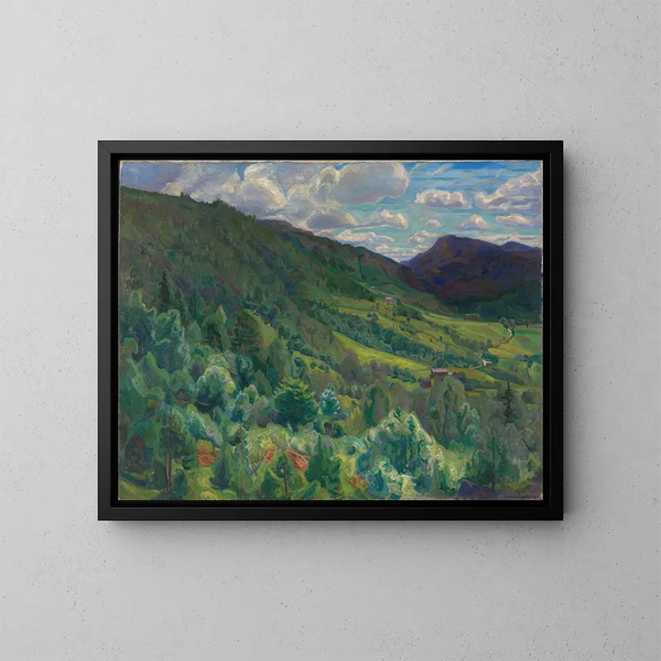 von Kviteseid in Telemark - Thorvald Erichsen — gerahmtes Bild an der Wand