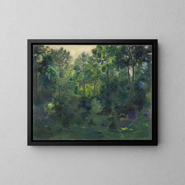 Landschaft mit Bäumen - Thorvald Erichsen — gerahmtes Bild an der Wand