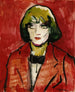 Portrait einer Frau - Thorvald Hellesen — Ansicht des Kunstwerks
