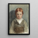 Portrait eines jungen Jungen mit roten Haaren von vorne - Thérèse Schwartze — gerahmtes Bild an der Wand