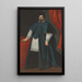 Portrait eines Prälaten in Chormantel - Tiberio Tinelli — gerahmtes Bild an der Wand