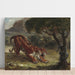 Reproduktion des Gemäldes Tiger und Schlange - Eugène Delacroix
