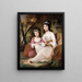Eliza und Mary Davidson - Tilly Kettle — gerahmtes Bild an der Wand