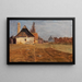 Eine Szene in Mannsworth am Donaudelta - Tina Blau — gerahmtes Bild an der Wand