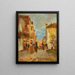 Eine Gasse in Venedig - Tina Blau — gerahmtes Bild an der Wand